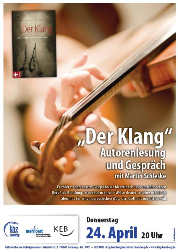 Der Klang - Autorenlesung von Martin Schleske