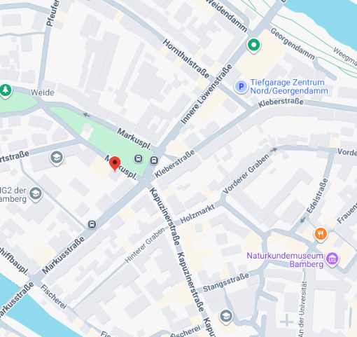 Neue Adresse der KHG: Markusplatz 1, 96047 Bamberg