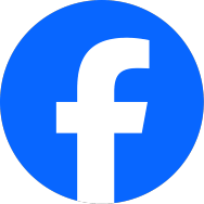 Das Logo von Facebook: ein weißes f in blauem Kreis